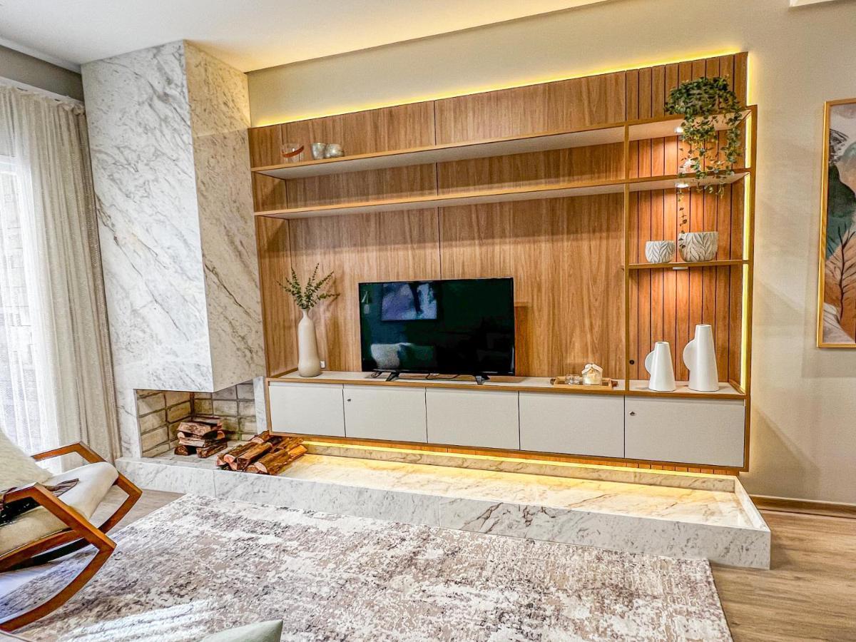 公寓 Apto Moderno Com Lareira, Piscina Aquecida E Infra Completo Em Gramado